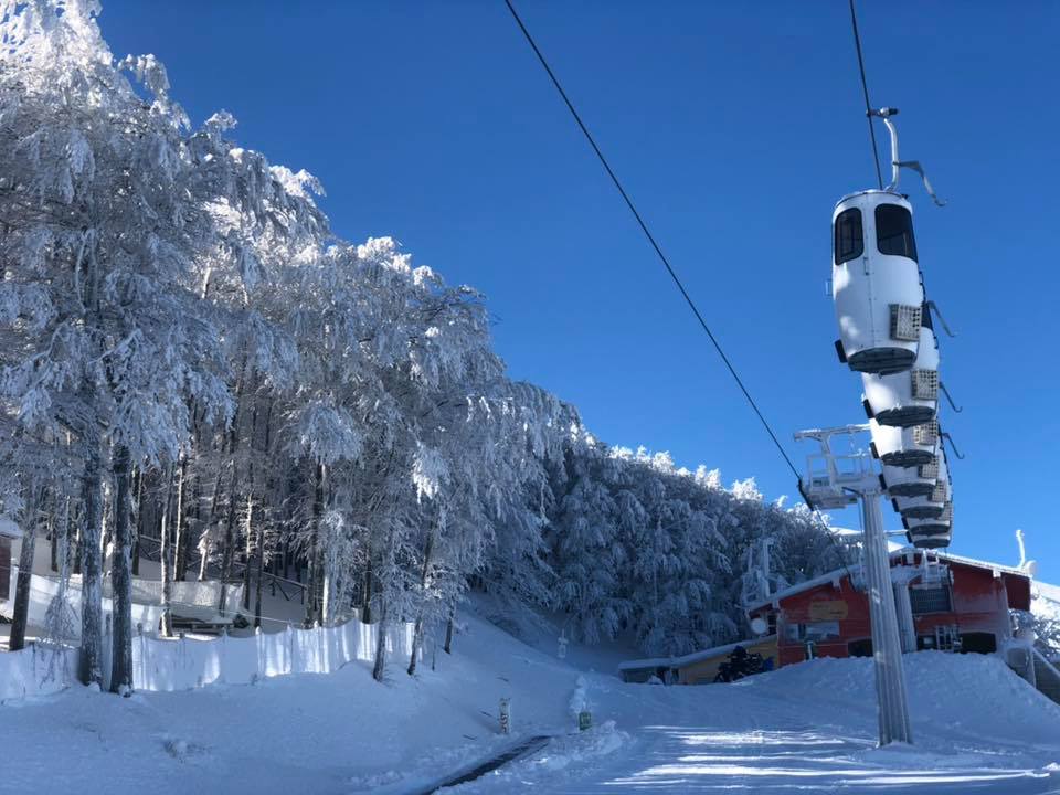 Cabinovia Monte Catria - stazione di arrivo