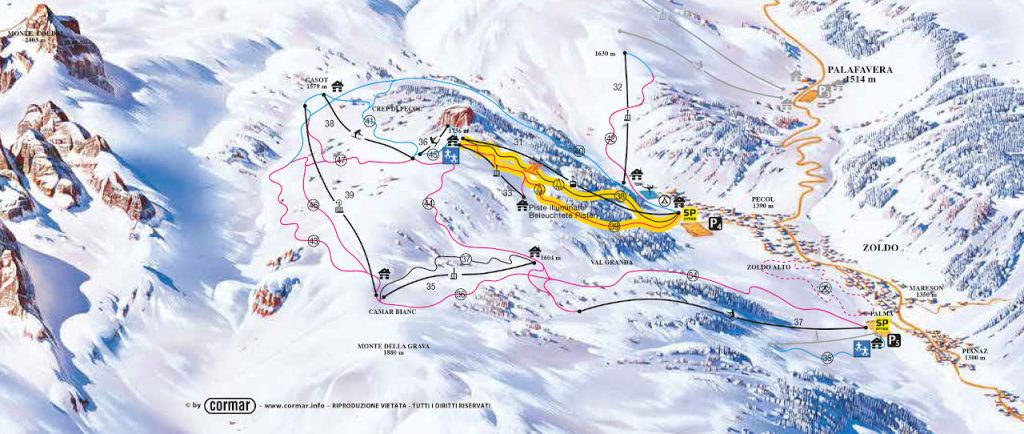 sci di fondo inverno Maglietta Evolution Ski