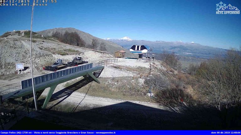 Campo Felice, attivata nuova webcam presso lo Chalet del Bosco