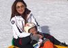 Anna Tatangelo e Gigi D'Alessio ad Ovindoli in vacanza sulla neve