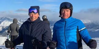Arnold Schwarzenegger e Clint Eastwood insieme sulle piste da sci