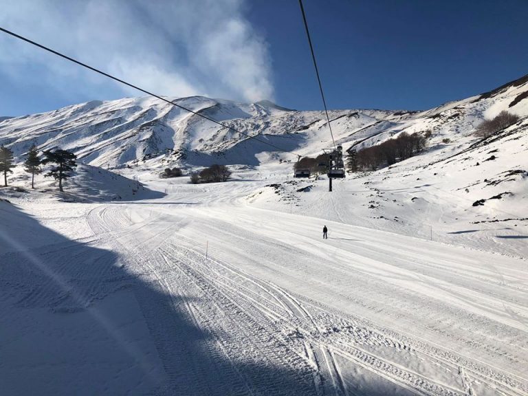 Etna, da oggi comincia la stagione sciistica 2020 a Piano Provenzana