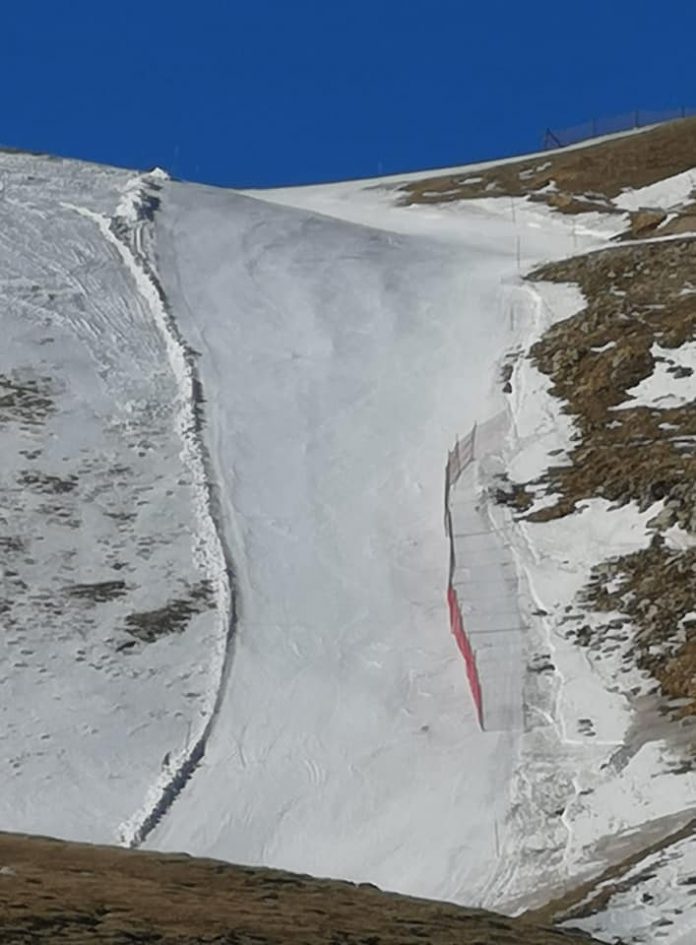 apertura pista da sci muro delle fontari campo imperatore