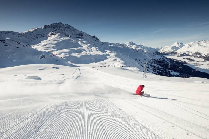 St. Moritz, la pista sci Hahnensee sul Corvatsch