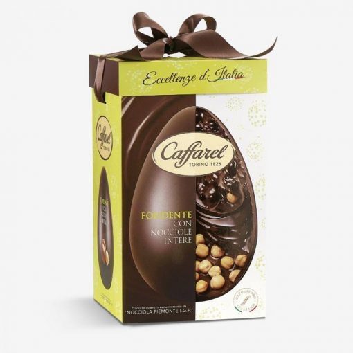 Caffarel, Uovo di Pasqua cioccolato fondente con nocciole intere – 530 gr