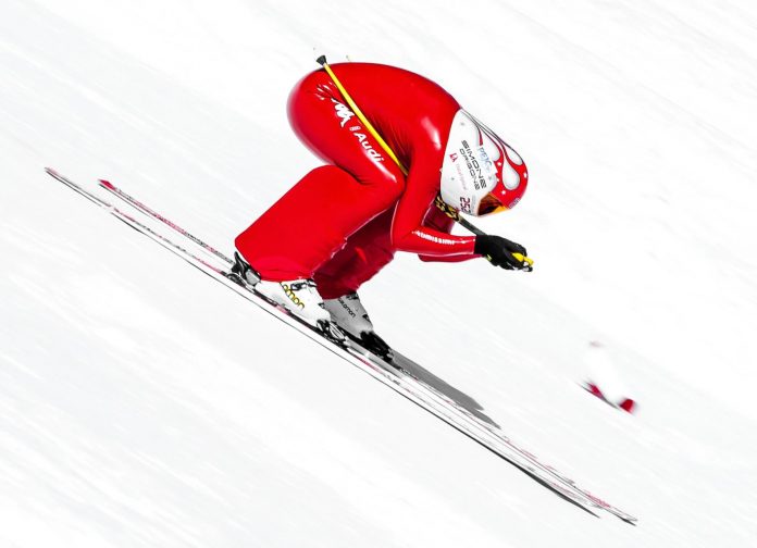 Il razzo Simone Origone le vince 4 su 4 nello speed skiing a Idre Fjall