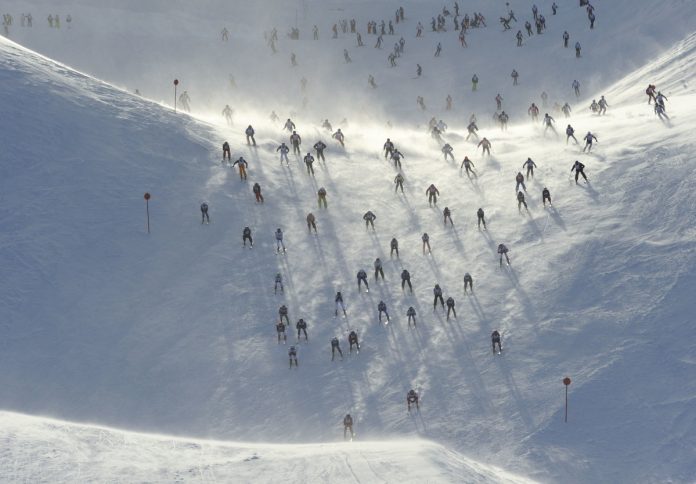 St. Anton am Arlberg la gara di sci Der Weisse Rausch