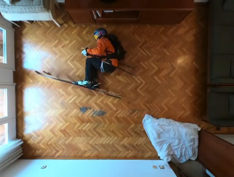 Cosa fa uno sciatore a casa durante la quarantena? VIDEO