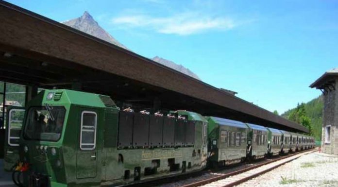 Il trenino Pila Cogne mai utilizzato va all'asta