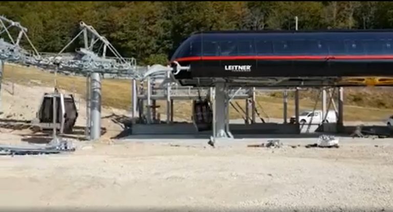 Roccaraso, il video della nuova cabinovia a dieci posti Pallottieri