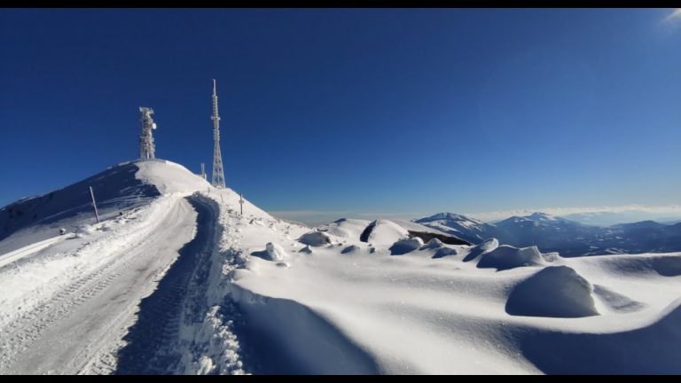 Monte Nerone coperto di neve nel video spettacolare girato da Filippo Biagianti