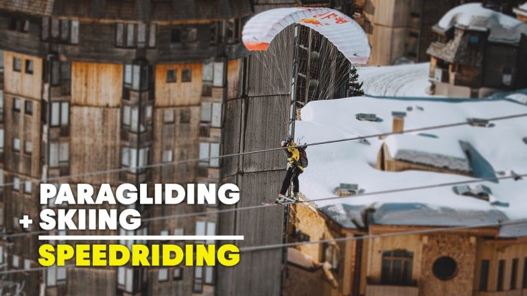 Avoriaz, il video pazzo di Valentin Delluc che fa speedriding