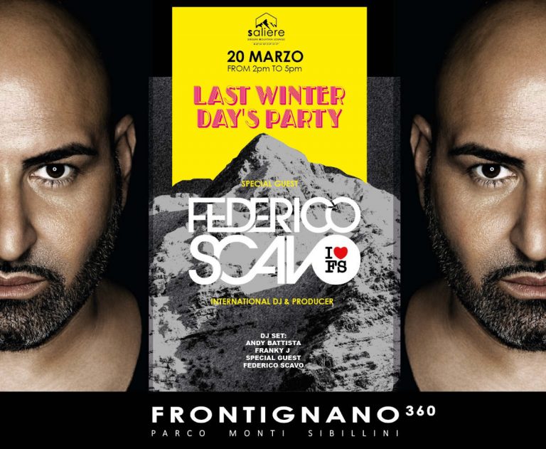 Frontignano, il 20 marzo al rifugio Saliere il party con dj Federico Scavo