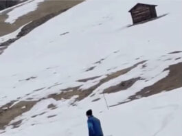 Livigno, con gli sci sul tettuccio della Bmw – VIDEO