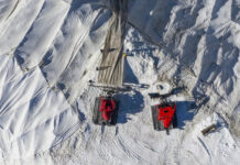 Crediti foto: Michele Lapini - I teli che coprono il ghiacciaio Presena