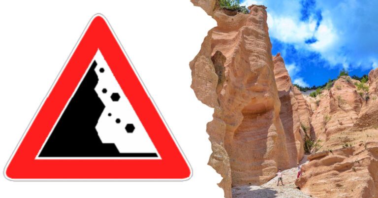 Lame Rosse, il pericolo di frane fa prendere la decisione al sindaco di chiudere alcuni sentieri