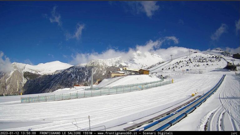 Frontignano, apertura pista campo scuola e pista slittini confermata per sabato 14 e domenica 15 gennaio