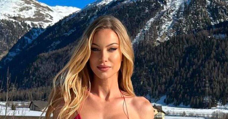 Taylor Mega scalda con il suo mini bikini la fredda St. Moritz (VIDEO e FOTO)