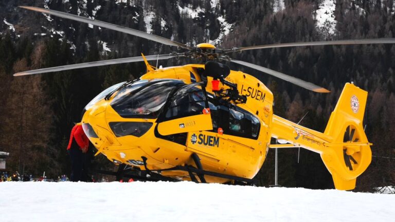 Frontignano, sciatore con trauma cranico trasportato in eliambulanza