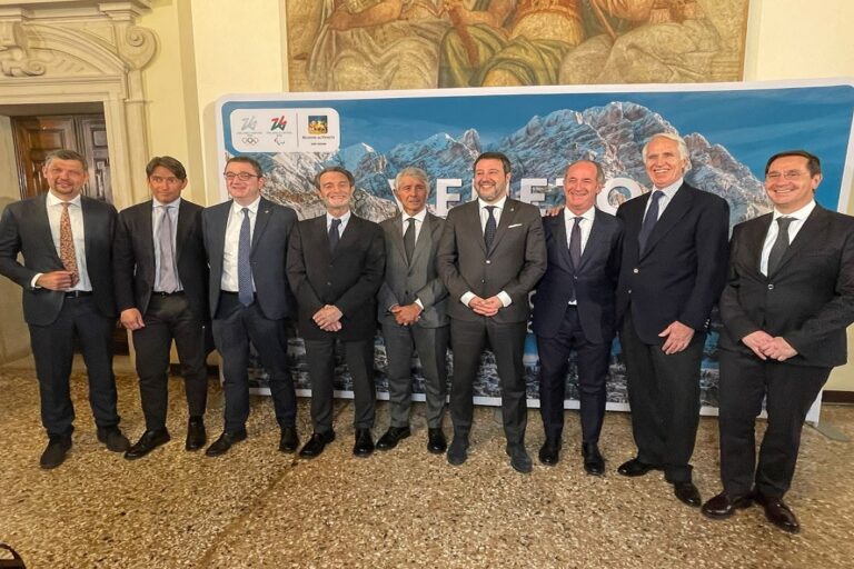Attilio Fontana, ha garantito che le opere per i Giochi Olimpici di Milano Cortina 2026 saranno pronte in tempo