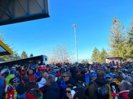 Campo Imperatore preso d’assalto dagli sciatori provenienti da tutta Italia