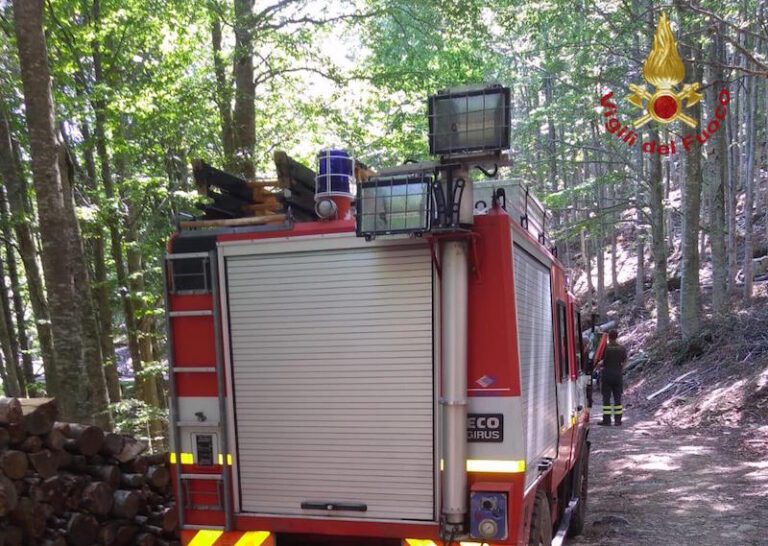 Monte Nerone, escursionista colta nel bosco da un attacco di panico soccorsa dai vigili del fuoco