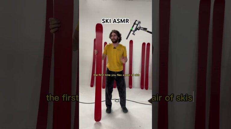 Ski ASMR, il suono degli sci quando vengono piegati – VIDEO