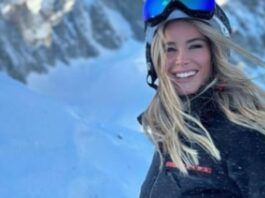 Courmayeur, Diletta Leotta vacanza sulla neve con la famiglia