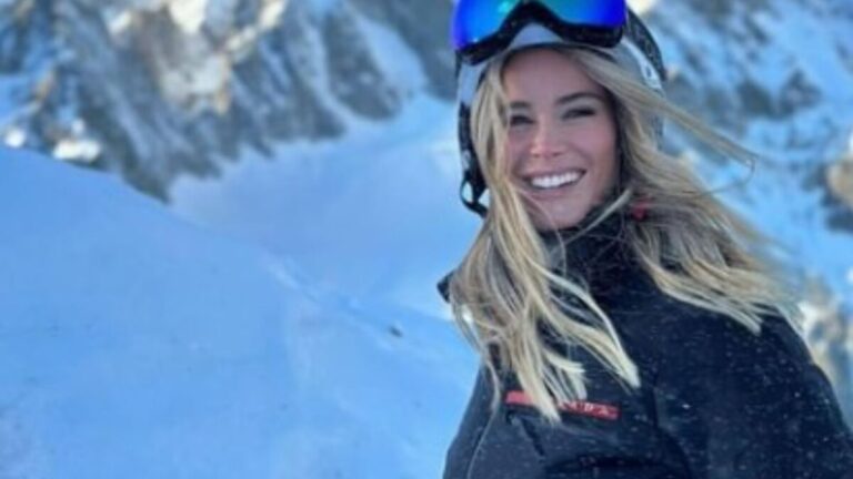 Courmayeur, Diletta Leotta vacanza sulla neve con la famiglia