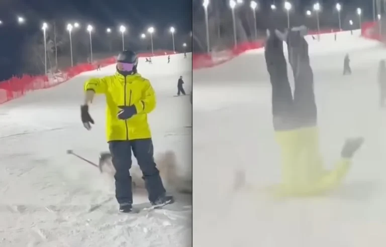 Ecco perchè non ci si deve mai fermare in mezzo alla pista da sci – VIDEO
