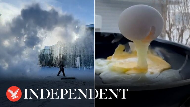 Freddo estremo in Canada, uova e carta igienica diventano oggetti di ghiaccio – VIDEO