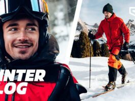 Val Gardena, allenamento intenso in alta quota. Leclerc si prepara per la Formula 1 con lo sci di fondo