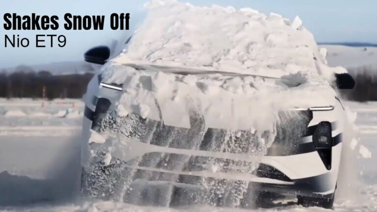 Cina, l’auto NIO ET9 è in grado di togliersi la neve di dosso – VIDEO