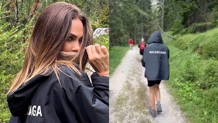Quanto costa il giubbotto Balenciaga scelto da Ilary Blasi per la sua vacanza in montagna?