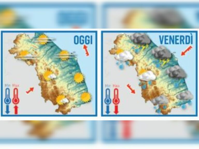 Meteo Marche, in arrivo maltempo con prime nevicate sui Monti Sibillini