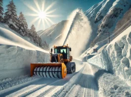 Monti Sibillini, turbine al lavoro per riaprire la strada per Monte Prata