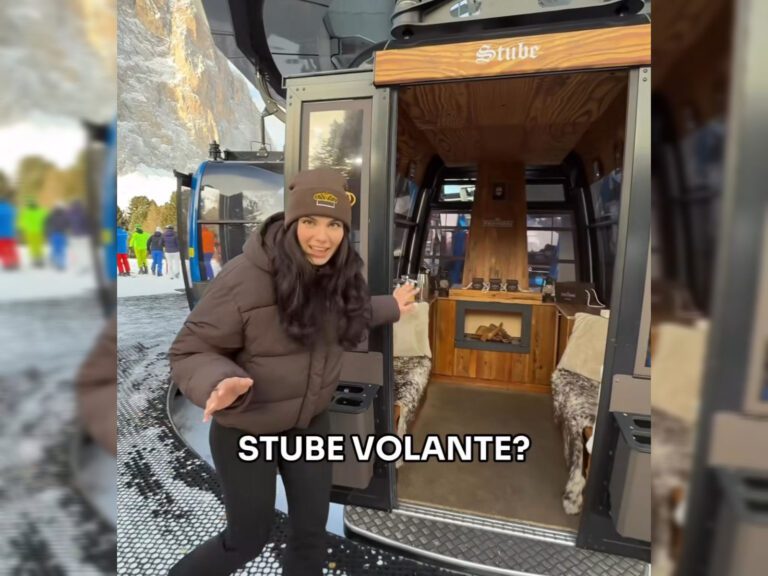 Val Gardena, tutto sulla cabinovia Italo Vezzoli trasformata in una stube – VIDEO