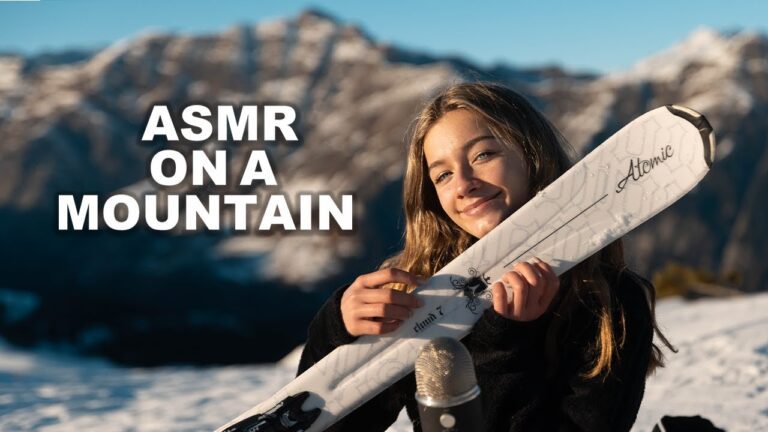 ASMR sulla neve utilizzando sci, scarponi, guanti, racchette e casco – VIDEO