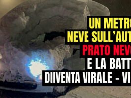 Un metro di neve sull’auto a Prato Nevoso e la battuta diventa virale – VIDEO