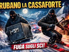 Colpo da film sulle Alpi, rubano una cassaforte e scappano sugli sci