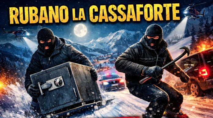 Colpo da film sulle Alpi, rubano una cassaforte e scappano sugli sci