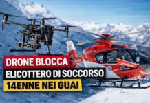 Drone vola sulle piste da sci e blocca un elicottero di soccorso, a pilotarlo un 14enne dalla stanza dell’hotel