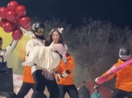 In questo resort sciistico cinese puoi farti portare a valle dai maestri di sci pagando – VIDEO