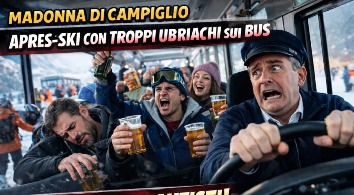 Madonna di Campiglio, apres-ski con troppi ubriachi e caos sui bus