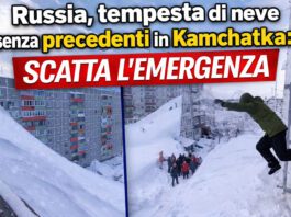 Russia, tempesta di neve senza precedenti in Kamchatka: scatta l’emergenza – FOTO e VIDEO