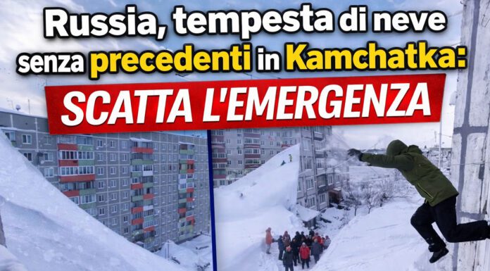 Russia, tempesta di neve senza precedenti in Kamchatka: scatta l’emergenza – FOTO e VIDEO