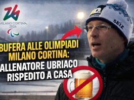 Bufera alle Olimpiadi Milano Cortina: allenatore ubriaco rispedito a casa