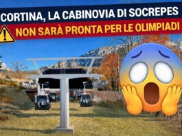 Cortina, la cabinovia di Socrepes non sarà pronta per l’inizio delle Olimpiadi