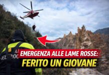 Emergenza alle Lame Rosse: ferito un giovane, necessario l’elicottero