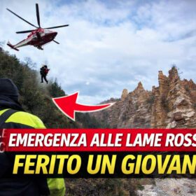 Emergenza alle Lame Rosse: ferito un giovane, necessario l’elicottero